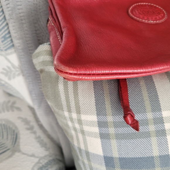 Roots Red Leather Crossbody Bag with Front Pockets - Picture 6 of 10